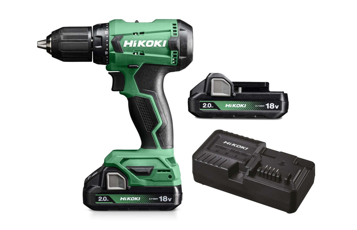 HiKOKI DS18DA drill m/2 batterier