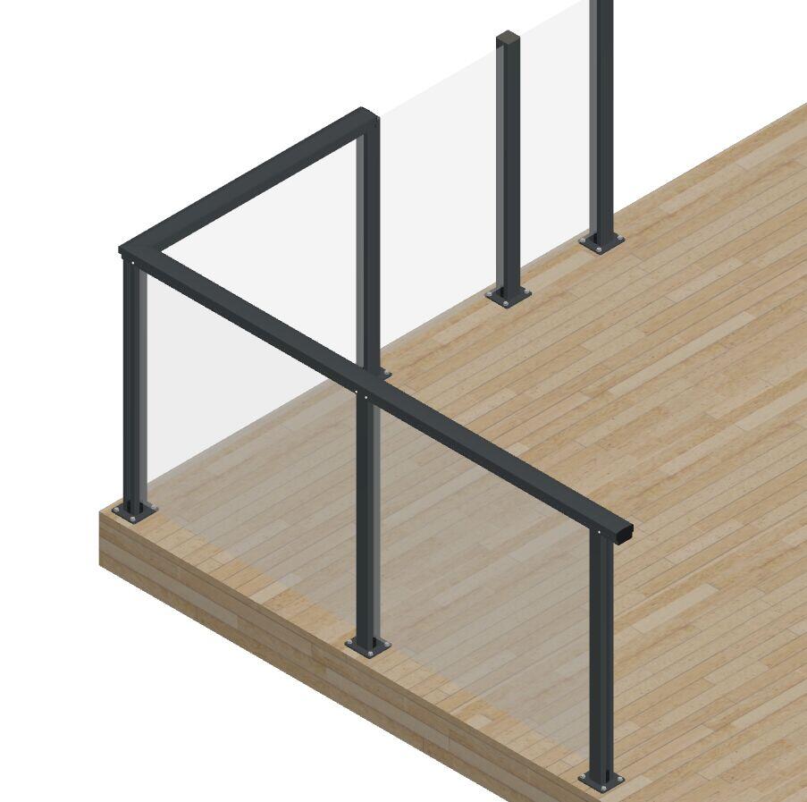 IDT Simple 6 mm glass til gjerde