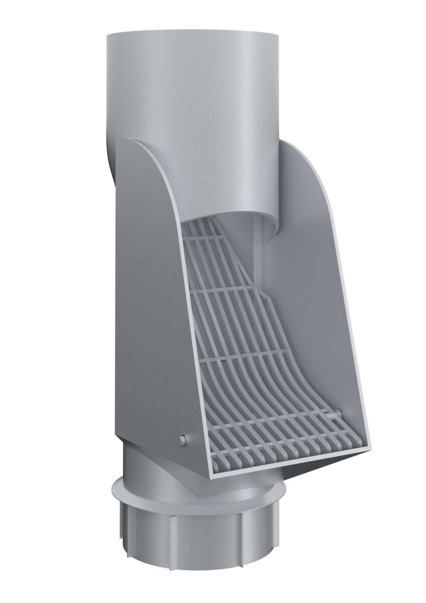 Isola løvtrakt selvrensende plast sølv