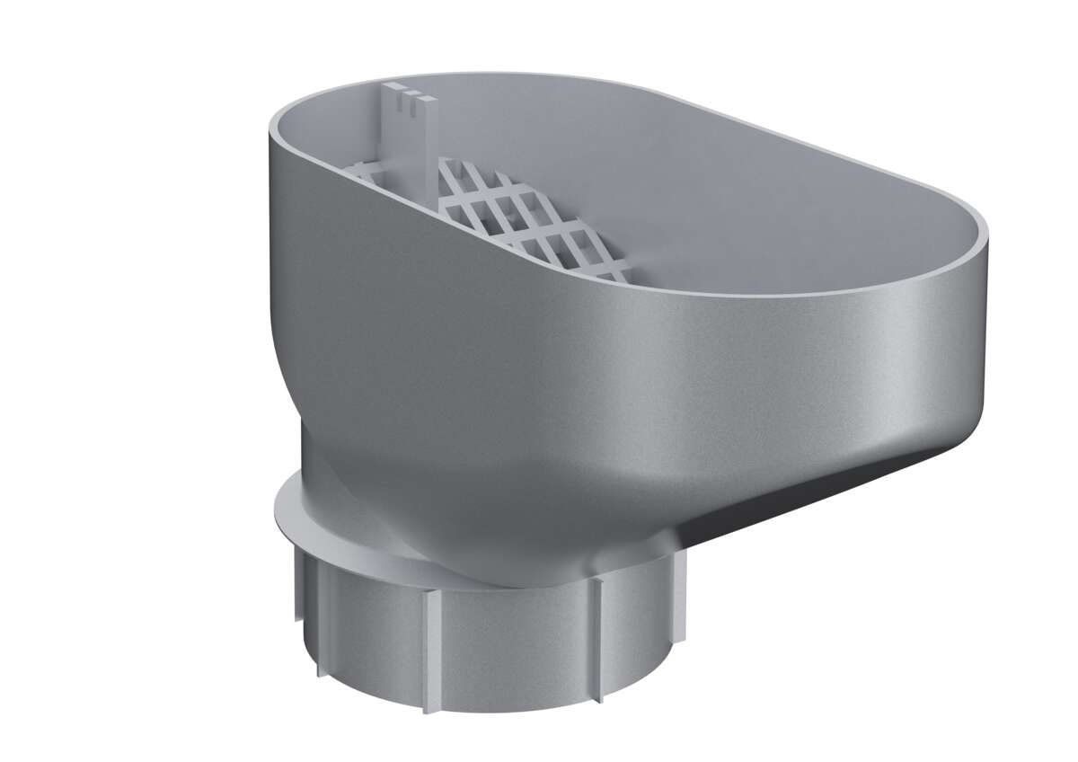 Isola løvtrakt universal plast sølv