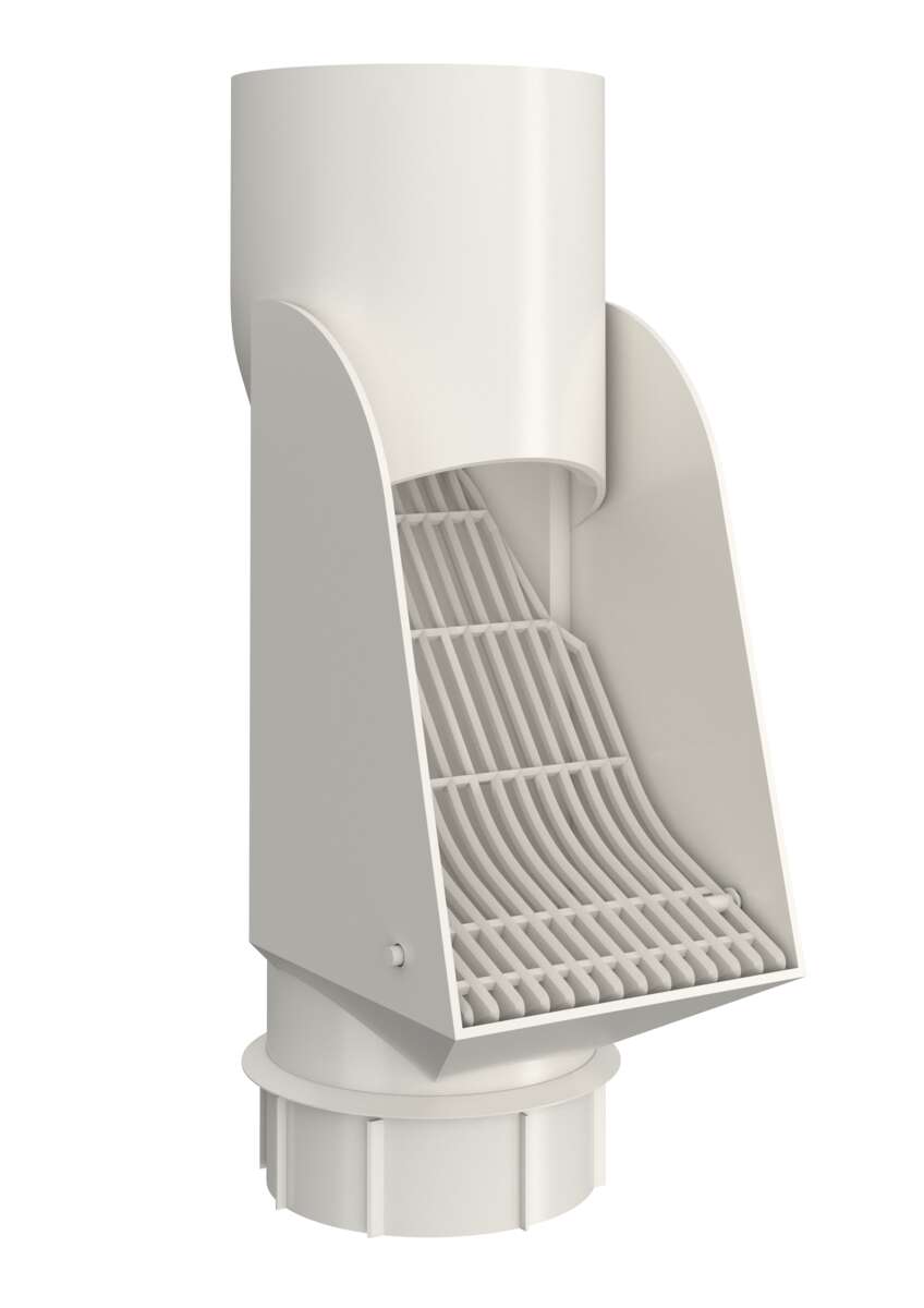 Isola løvtrakt selvrens plast hvit