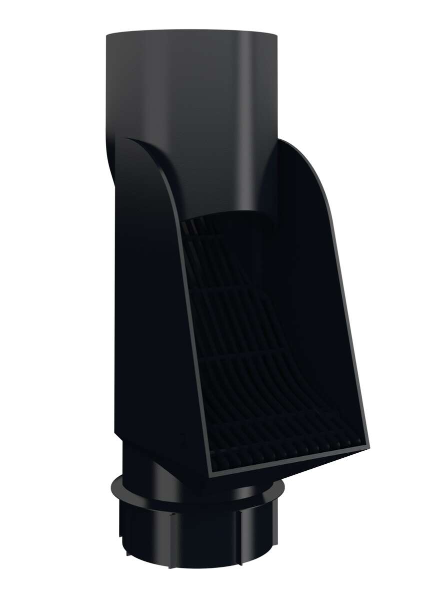 Isola løvtrakt selvrensende plast sort