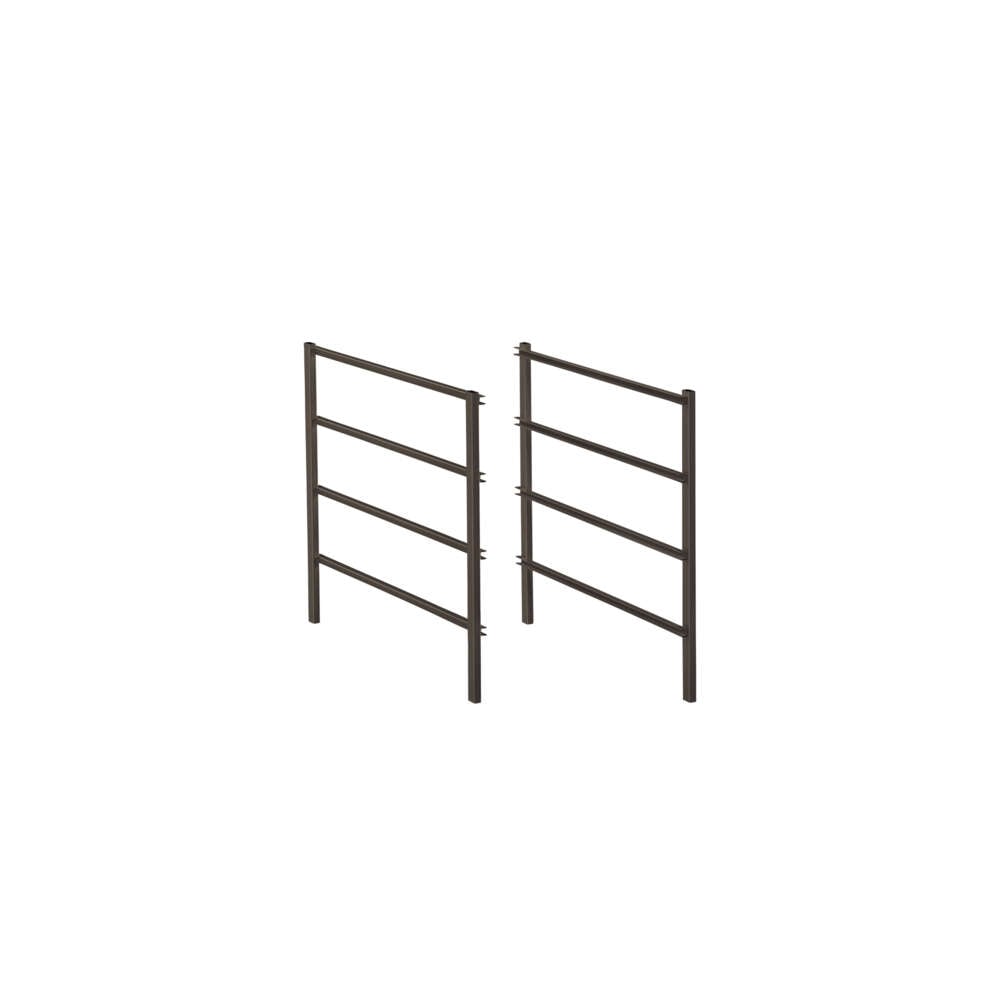 Elfa Klikk-inn graphite 440 mm gavelside til kurvstativ