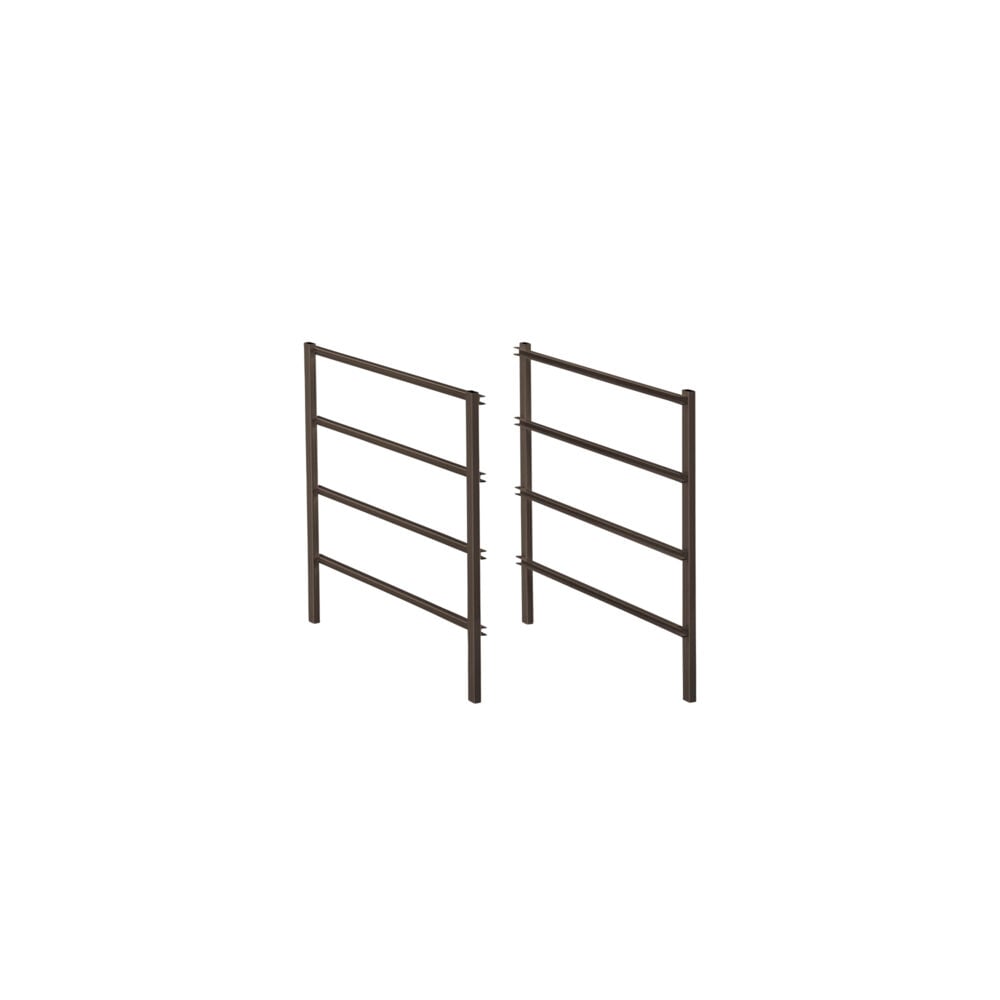 Elfa 440 mm graphite gavelside til kurvstativ