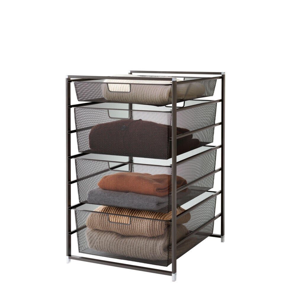 Elfa Basic 74/45 graphite mesh kurvsett