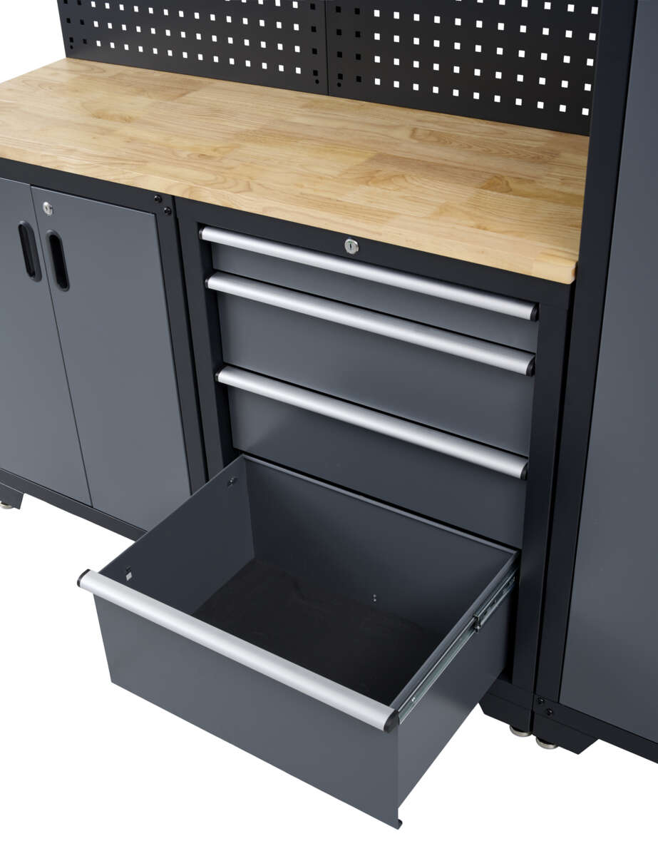 Probuilder arbeidsbenk med skap