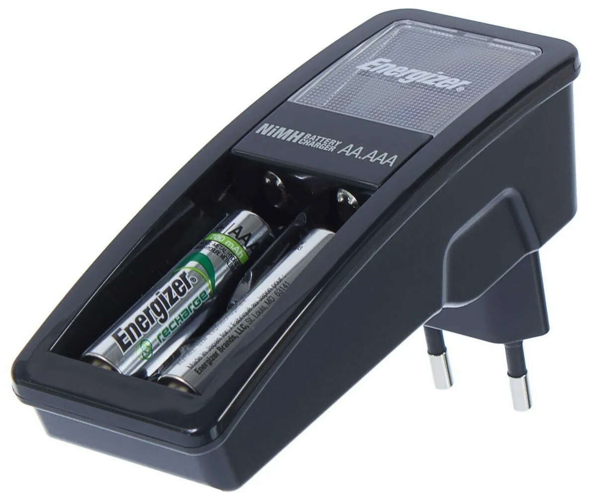 Energizer® minilader for 2 x AAA batterier