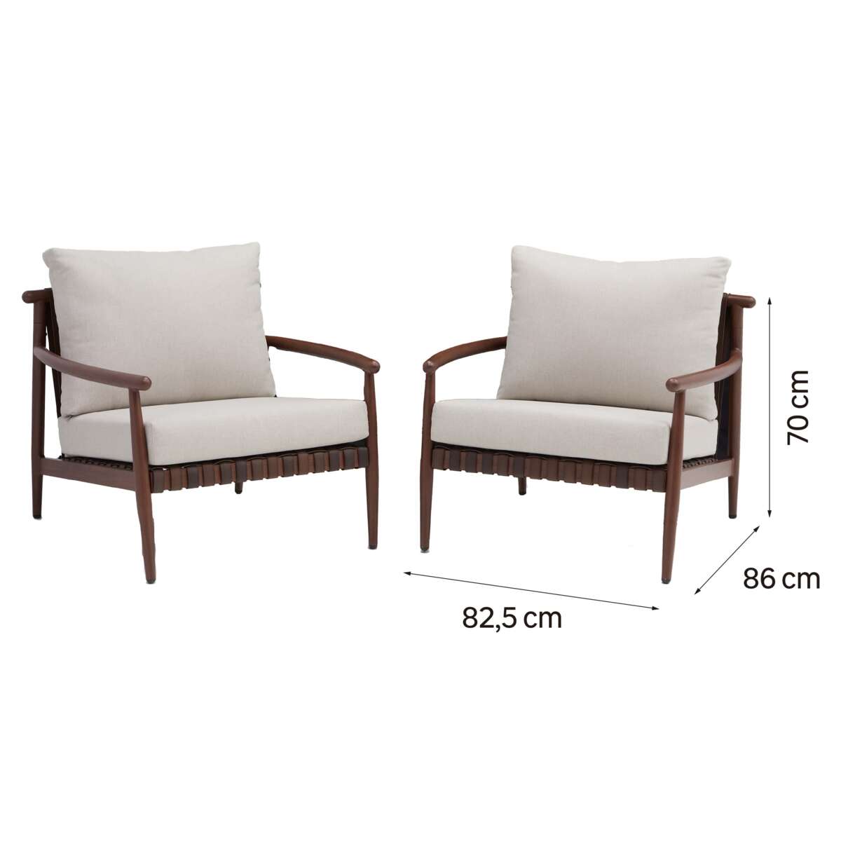 Naterial Retro stoler 2-pk