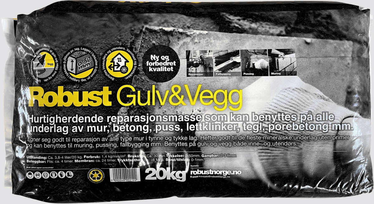 Robust Gulv&Vegg reparasjonsmasse