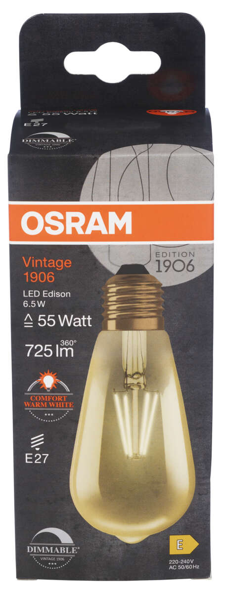 Osram Vintage 1906® LED classic pære
