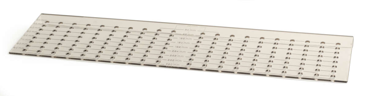 Bormal for skuffe/skapdørhåndtak