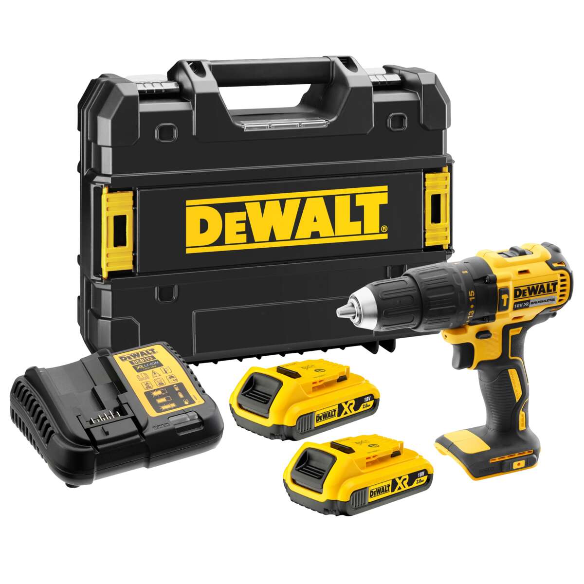 DeWalt DCD778D2T slagdrill m/2 batterier