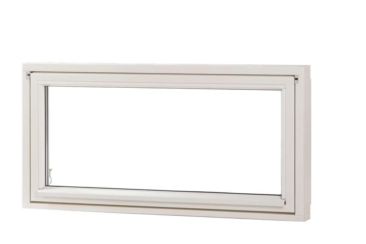 Natre topphengslet 2-lags glass (U 1,6) garasjevindu