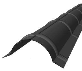 Verform Mønekam takpanne svart