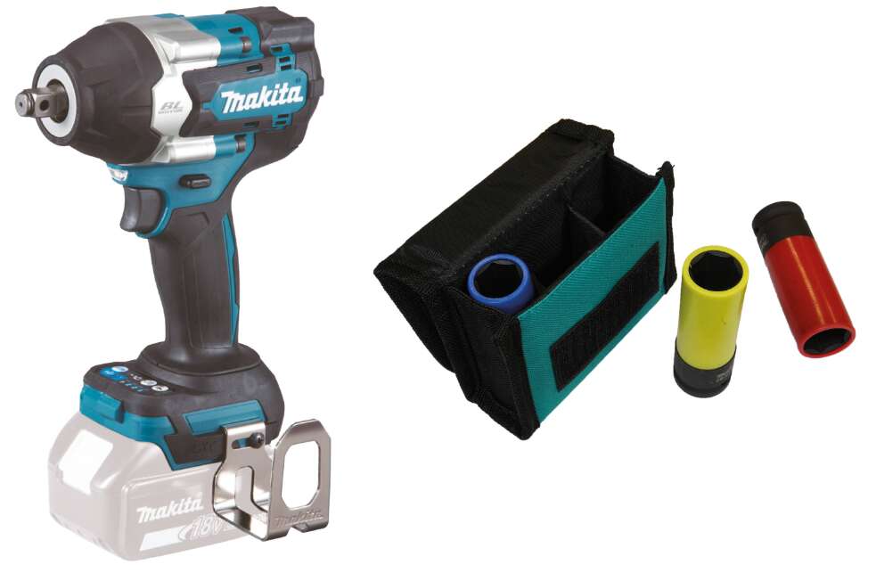 Makita DTW700Z LXT® 18V muttertrekker med Makita kraftpipesett 1.2"