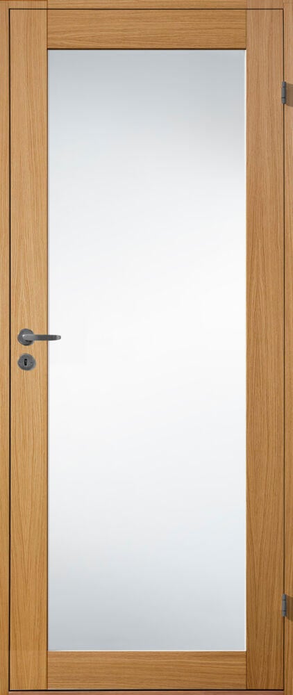 Harmonie Line helt glass eik innedør 90x200