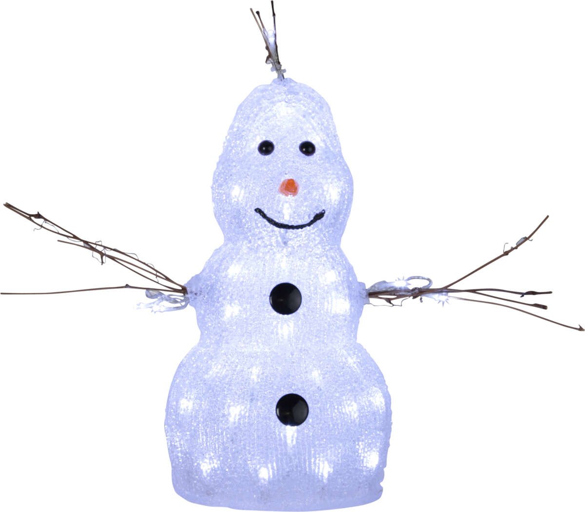 Crystalo snømann LED utendørs julebelysning