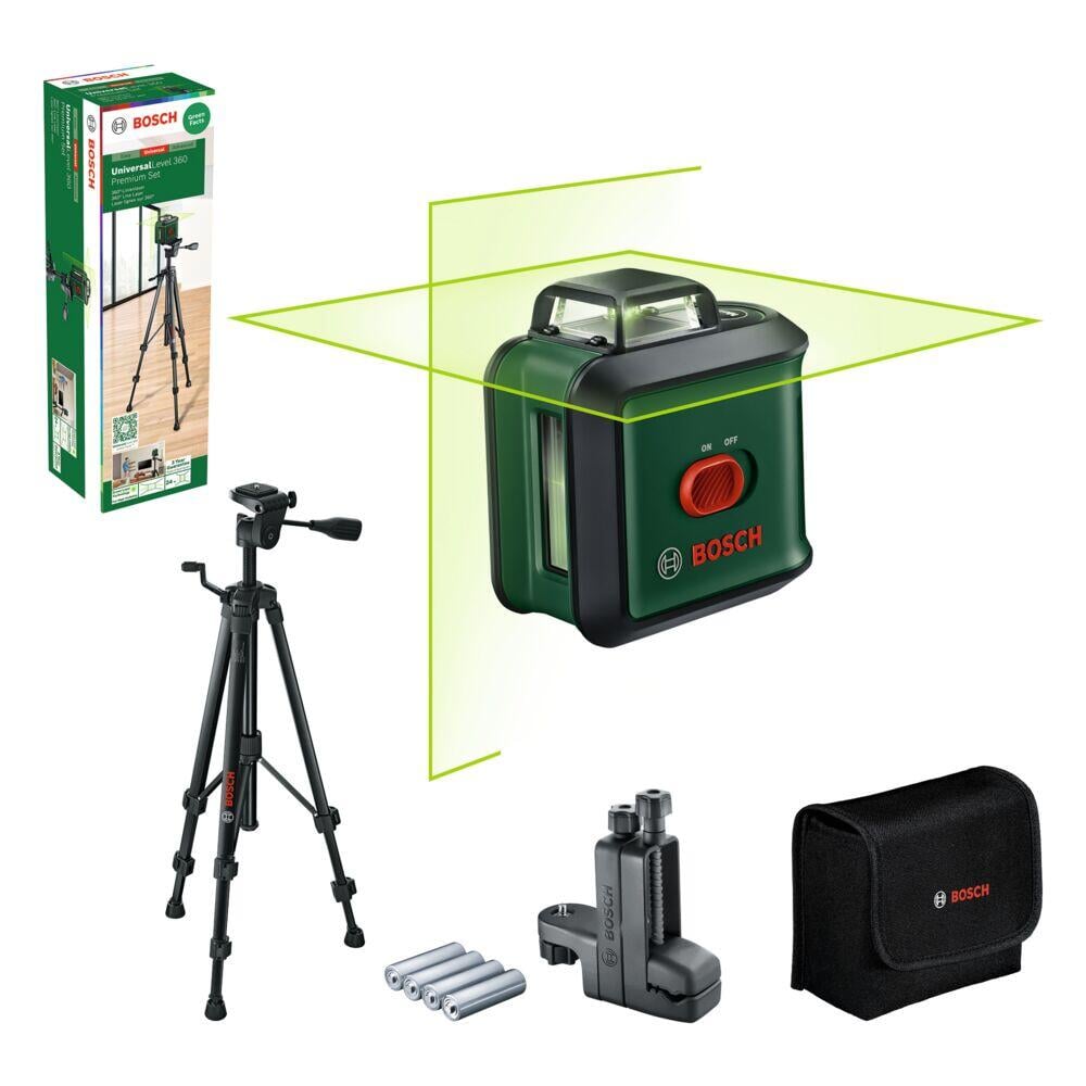 Universal Level 360 Krysslinjelaser Premium Set