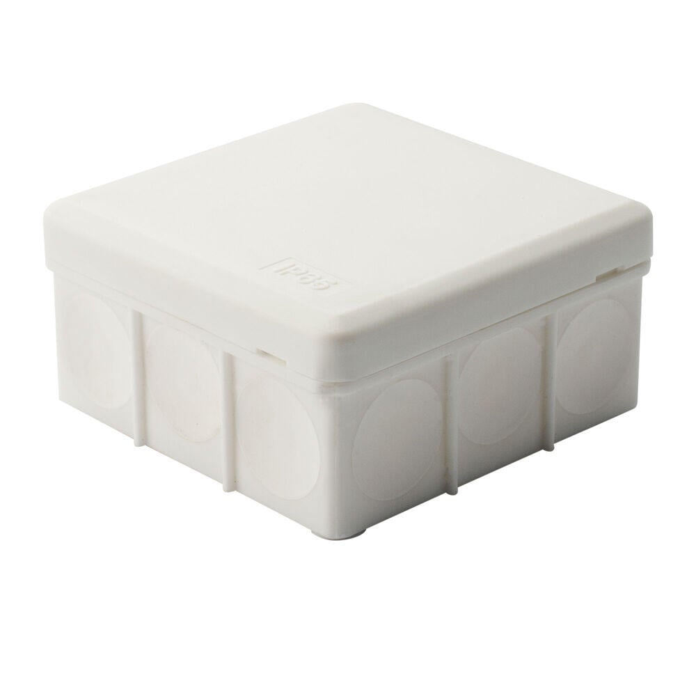 Egant IP65 85x85 mm hvit koblingsboks u/klemmer