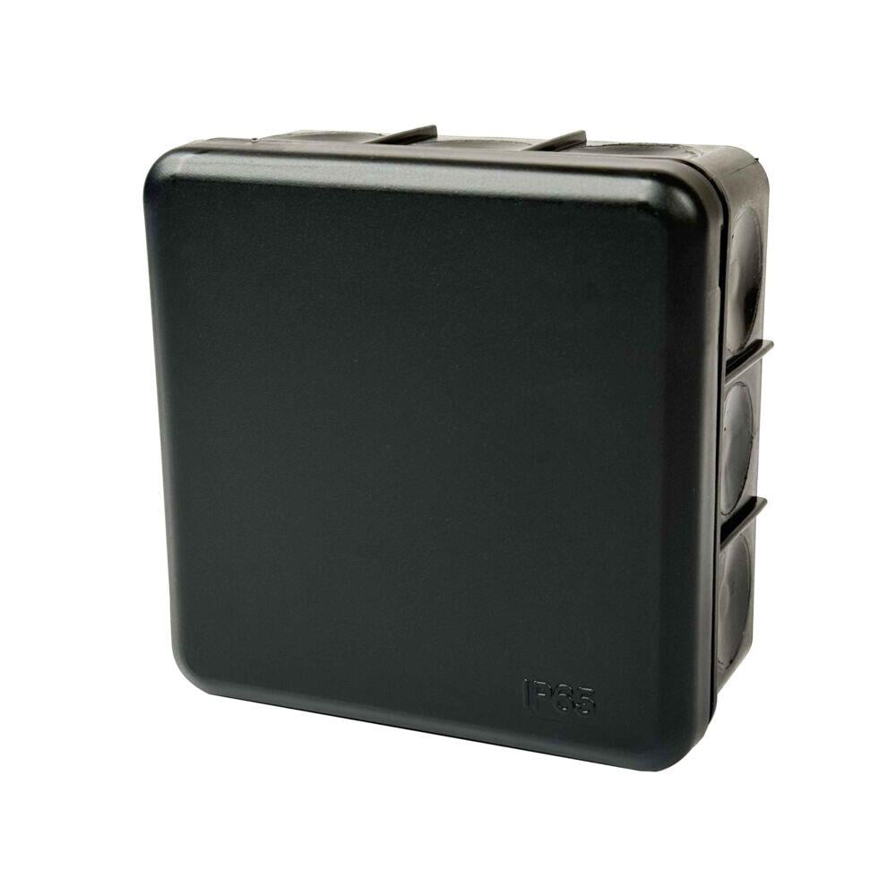 Egant IP65 85x85mm sort koblingsboks u/klemmer