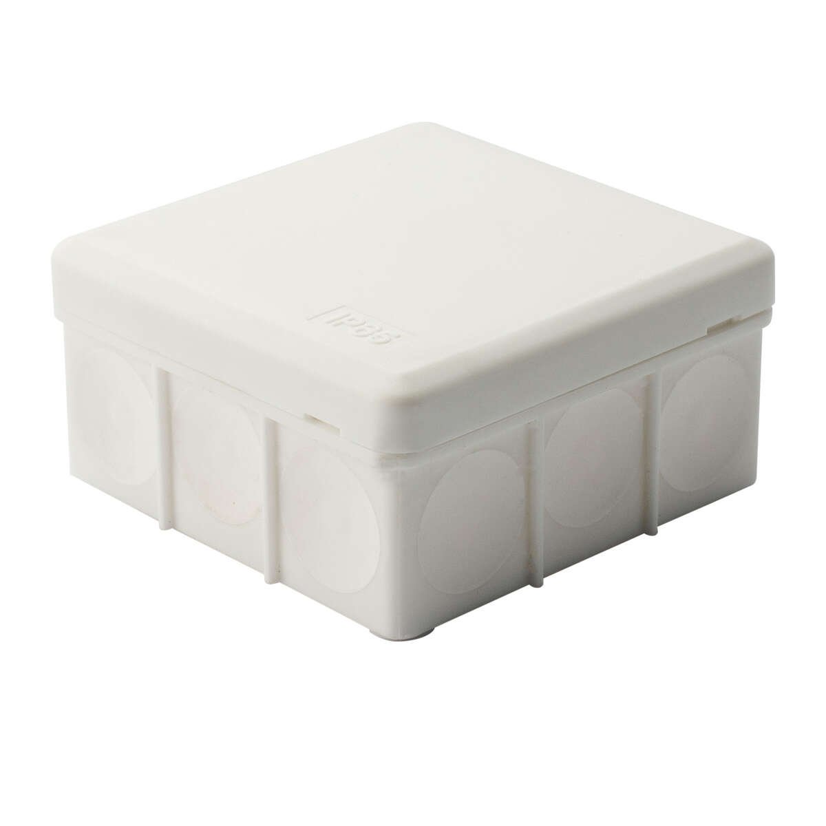 Egant IP65 75x75mm hvit koblingsboks u/klemmer