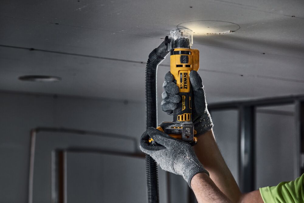 DeWalt gipskutter 18V XR u/ batteri og lader