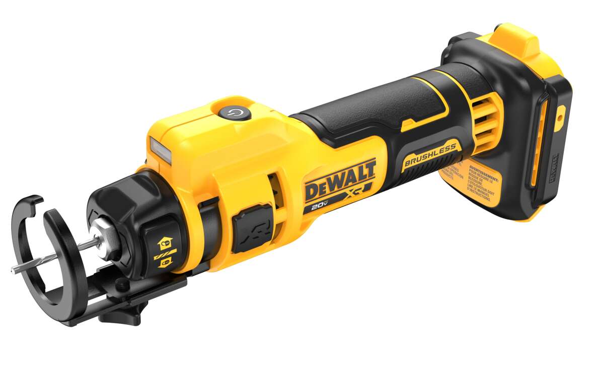 DeWalt gipskutter 18V XR u/ batteri og lader