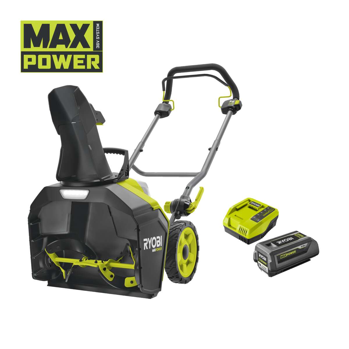 Ryobi Max Power RY36STX45A-140 snøfreser m/batteri