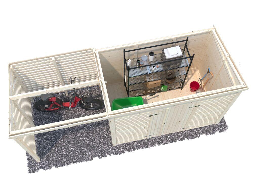 Palmako Leif redskapsbod 4,5+2,9 m²