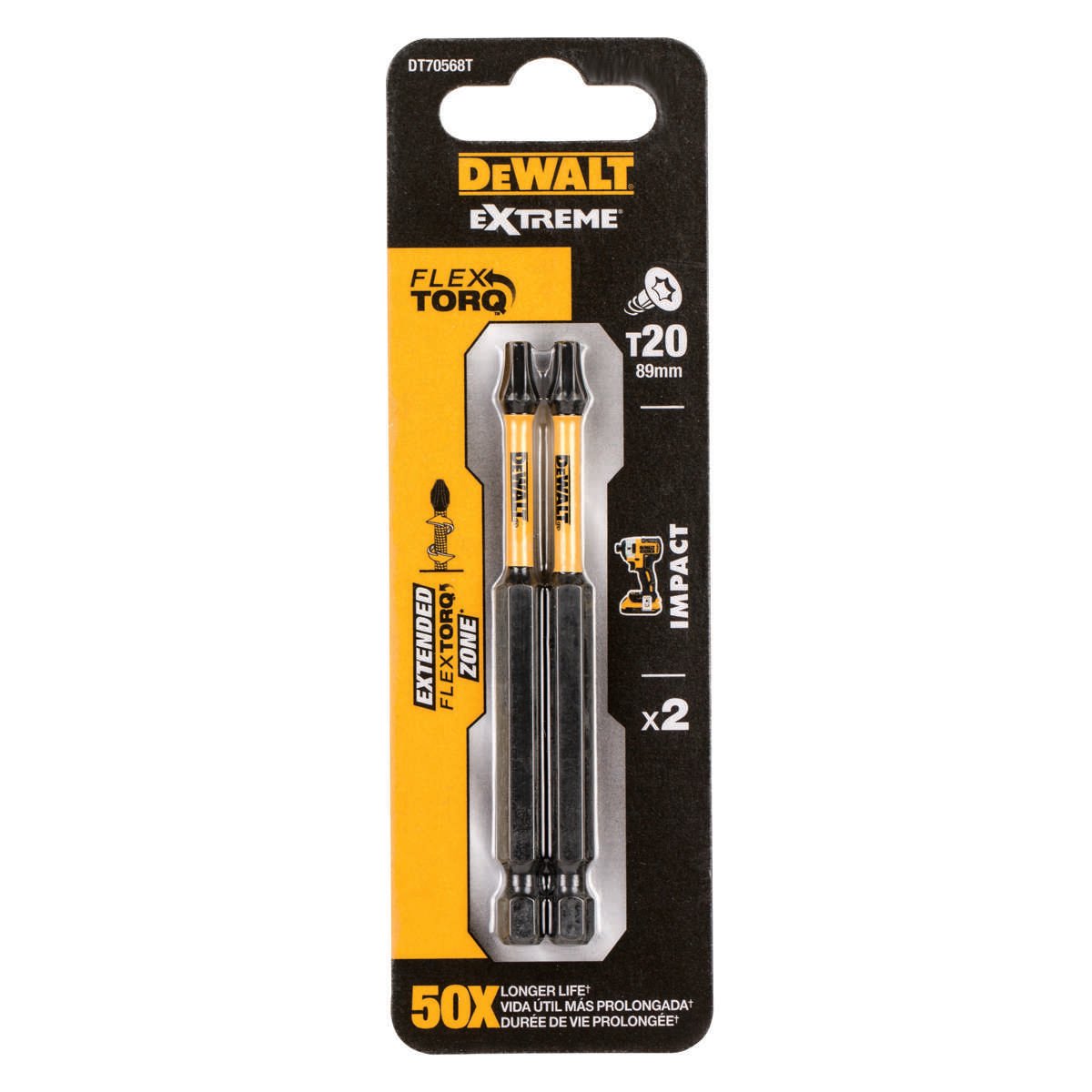 DeWalt bits torsion T20 85mm 2stk
