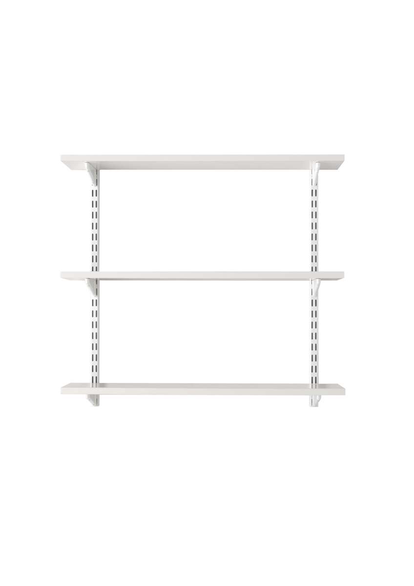 Elfa hvit plugg-inn kit hyllesystem