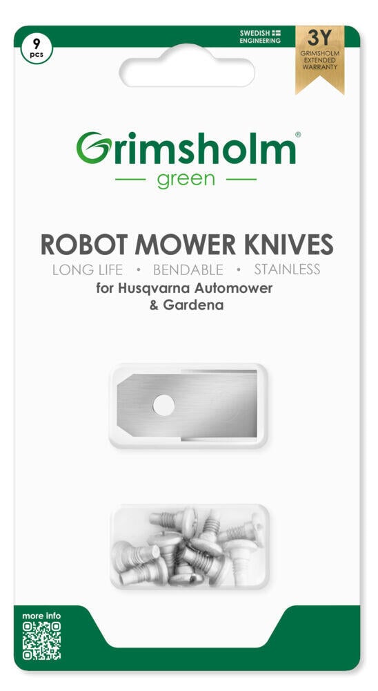 Grimsholm Knivblad robotklipper 9 stk.