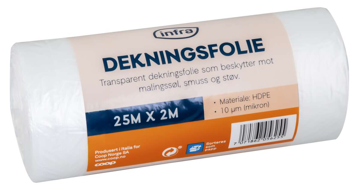 Infra dekningsfolie 25m X 2m