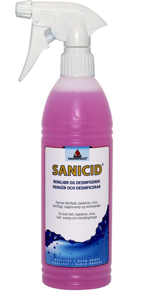 Sanicid baderomsspray 600 ml