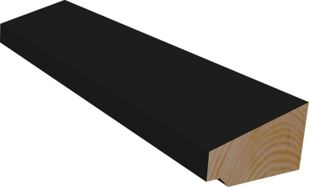 21X034X4400 Taklist Enkel Skygge Dempet Sort