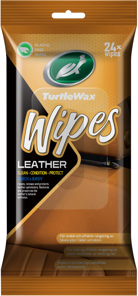 Turtle Wax Wipes Leather 24 stk