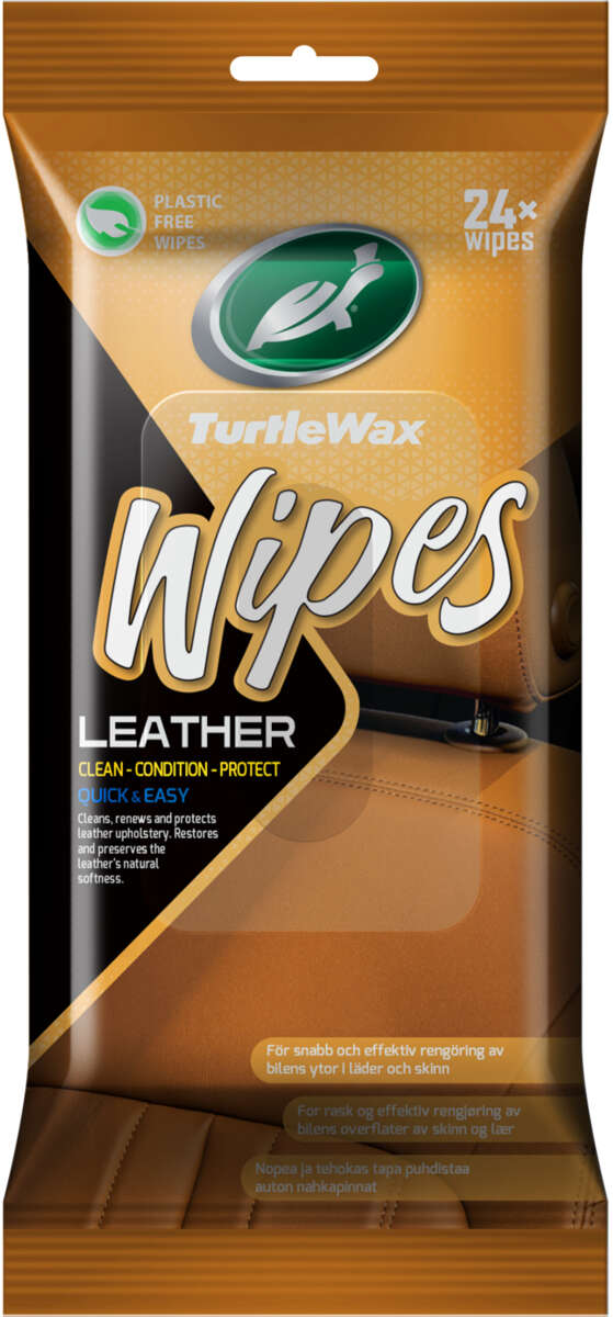 Turtle Wax Wipes Leather 24 stk