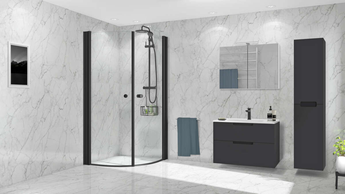 Duxa Tina høyskap baderomsmøbel