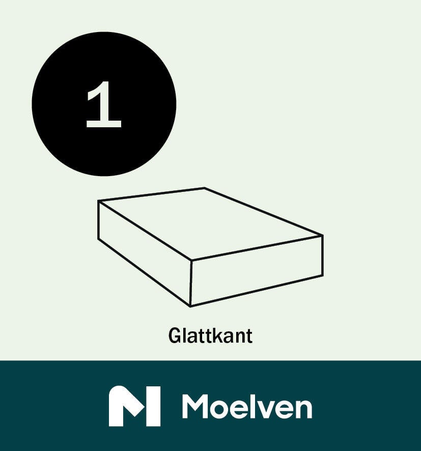 21x95x4400 Glattkant malt