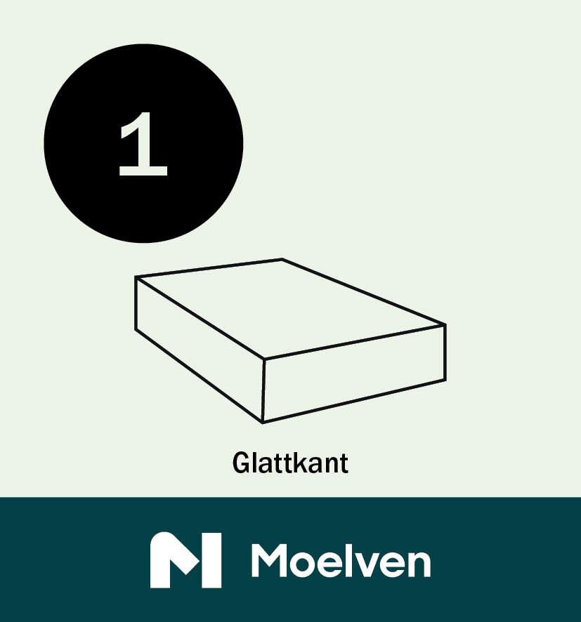 21x21 Glattkantlist ubehandlet