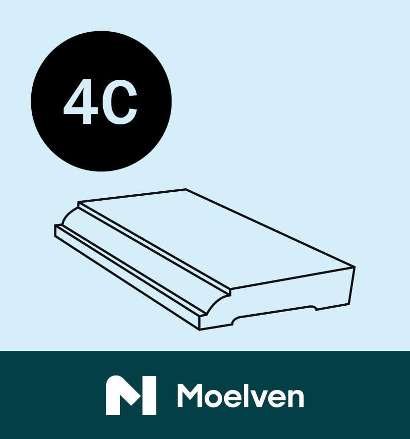15x70x4400 Gulv Tradisjon Bomull