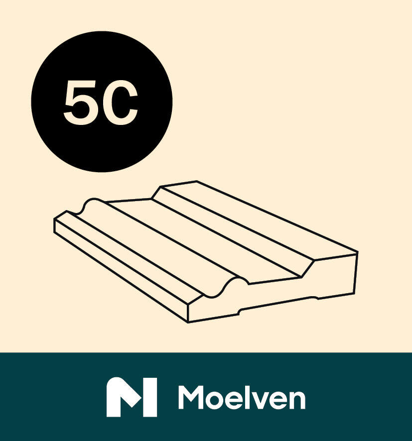 15X70X4400 Gulv Klassisk Bomull