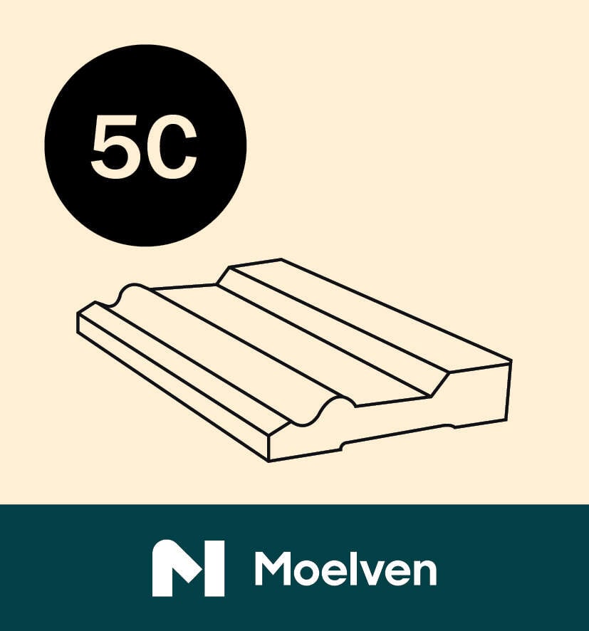 15x95x4400 Gulv Klassisk Bomull