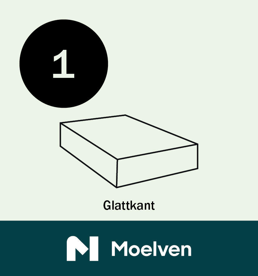 12X70X2400 Glattkant Moderne Bomull
