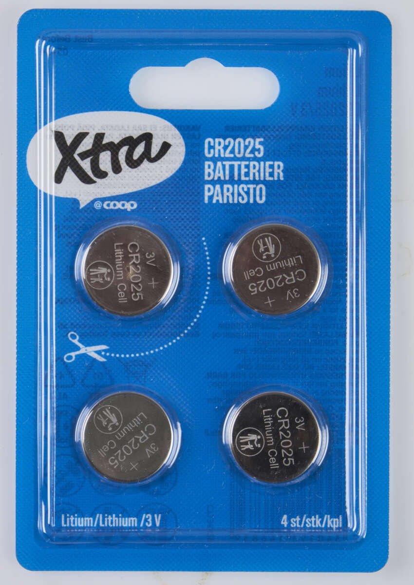 XTRA CR2025 4-pk batterier