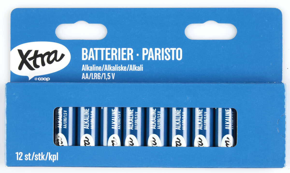 Xtra AA-batterier 12pk
