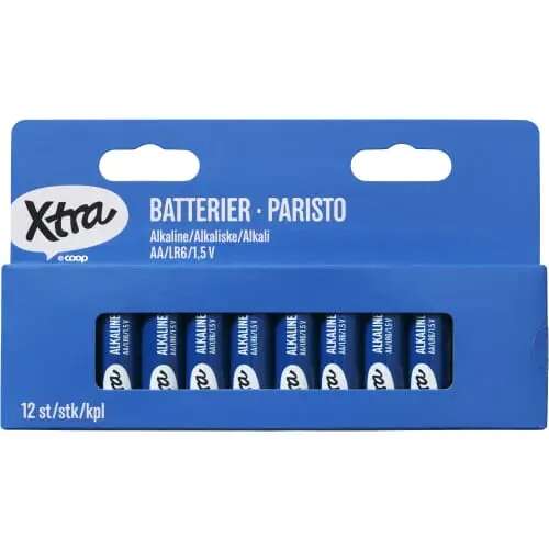 Xtra AA-batterier 12pk