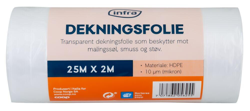Infra dekningsfolie 25m X 2m