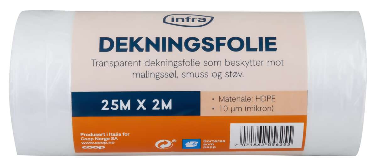 Infra dekningsfolie 25m X 2m