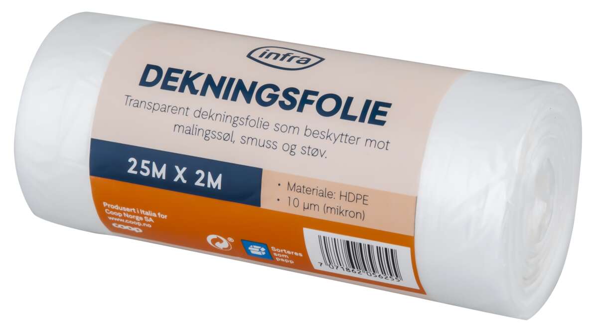 Infra dekningsfolie 25m X 2m